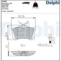 DELPHI LP565 Bremsbelagsatz, Scheibenbremse