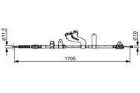 BOSCH 1987482654 Seilzug, Feststellbremse