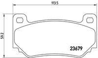 BREMBO P52018 Bremsbelagsatz, Scheibenbremse