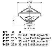 BorgWarner (Wahler) 445580D Thermostat, Kühlmittel