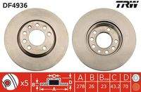 TRW DF4936 Bremsscheibe
