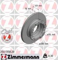 ZIMMERMANN 250135820 Bremsscheibe