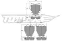 TOMEX Brakes TX1315 Bremsbelagsatz, Scheibenbremse