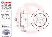 BREMBO 08A11411 Bremsscheibe