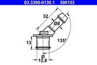 ATE 03339001301 Anschlussstutzen, Schlauchleitung