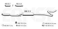 ERNST 506113 Mittelschalldämpfer