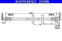 ATE 24517003153 Bremsschlauch