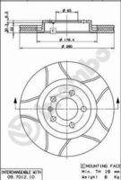 BREMBO 09701275 Bremsscheibe