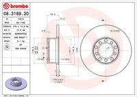 BREMBO 08318920 Bremsscheibe