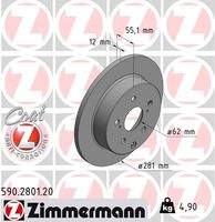 ZIMMERMANN 590280120 Bremsscheibe