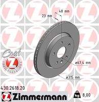 ZIMMERMANN 430261820 Bremsscheibe