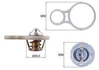 MAHLE TX25591 Thermostat, Kühlmittel