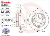 BREMBO 09B41111 Bremsscheibe