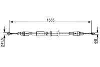 BOSCH 1987482552 Seilzug, Feststellbremse
