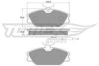 TOMEX Brakes TX1076 Bremsbelagsatz, Scheibenbremse