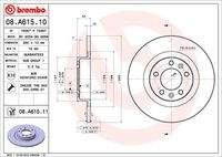 BREMBO 08A61511 Bremsscheibe