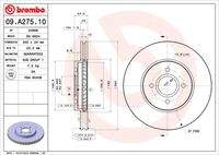 BREMBO 09A27510 Bremsscheibe