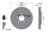 TEXTAR 92108300 Bremsscheibe
