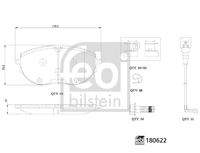 FEBI BILSTEIN 180622 Bremsbelagsatz, Scheibenbremse