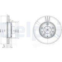 DELPHI BG3874 Bremsscheibe