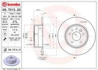 BREMBO 08701521 Bremsscheibe