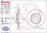 BREMBO 09A72721 Bremsscheibe