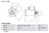 BOSCH 0986020131 Starter