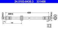 ATE 24510304303 Bremsschlauch