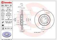 BREMBO 09701131 Bremsscheibe