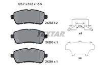 TEXTAR 2428303 Bremsbelagsatz, Scheibenbremse