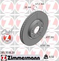 ZIMMERMANN 285351820 Bremsscheibe