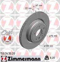 ZIMMERMANN 150343020 Bremsscheibe