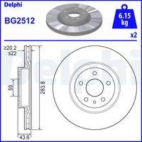 DELPHI BG2512 Bremsscheibe