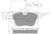 TOMEX Brakes TX10381 Bremsbelagsatz, Scheibenbremse