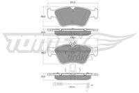 TOMEX Brakes TX11471 Bremsbelagsatz, Scheibenbremse