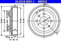 ATE 24021850011 Bremstrommel