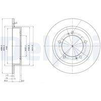 DELPHI BG2584 Bremsscheibe