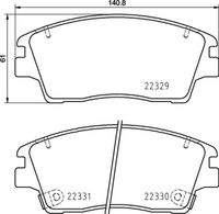 BREMBO P30096 Bremsbelagsatz, Scheibenbremse