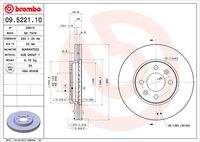 BREMBO 09522110 Bremsscheibe