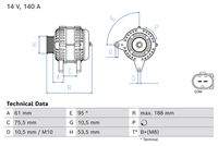 BOSCH 0986084680 Generator
