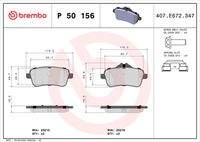 BREMBO P50156 Bremsbelagsatz, Scheibenbremse