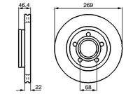 BOSCH 0986478574 Bremsscheibe