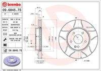 BREMBO 09684575 Bremsscheibe