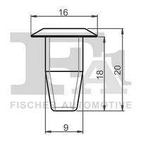 FA1 11600125 Clip, Zier-/Schutzleiste