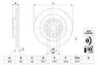BOSCH 0986479G56 Bremsscheibe