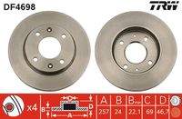 TRW DF4698 Bremsscheibe
