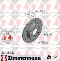 ZIMMERMANN 100123652 Bremsscheibe