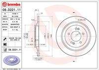BREMBO 08D22111 Bremsscheibe