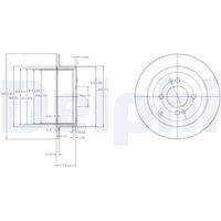 DELPHI BG4097 Bremsscheibe