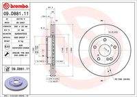 BREMBO 09D88111 Bremsscheibe